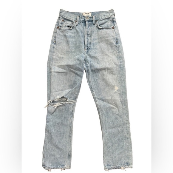 AGOLDE Riley High Rise Straight Crop in Shatter lA056B-983 size 24 - Picture 3 of 9